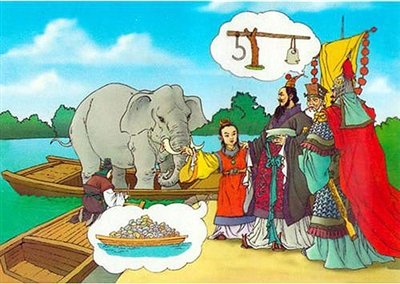 曹冲称象的结合故事内容简要分析曹冲的特点？