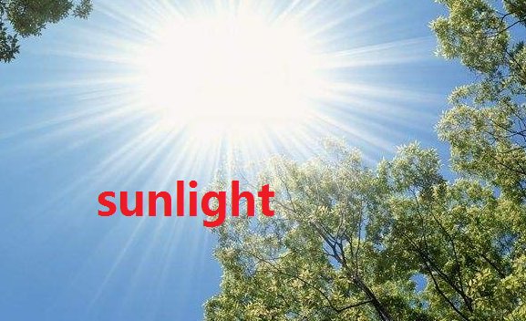 sunshine和sunlight的区别？