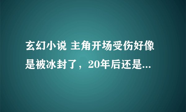 玄幻小说 主角开场受伤好像是被冰封了，20年后还是100年后才脱离出来。出来后还给人当过小厮。