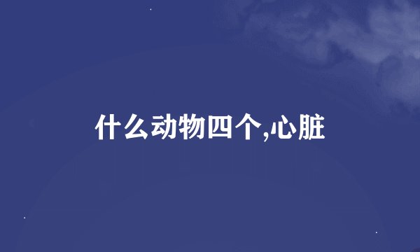 什么动物四个,心脏