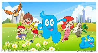 一部动画片,,主角（应该是主角）不是人,身体是蓝色的,好像叫什么宝