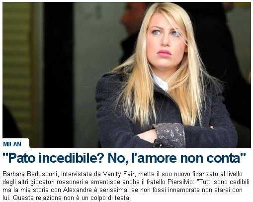 芭芭拉·贝卢斯科尼的与帕托相恋