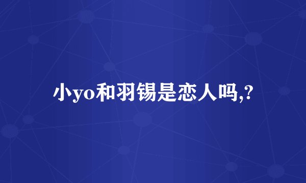 小yo和羽锡是恋人吗,?