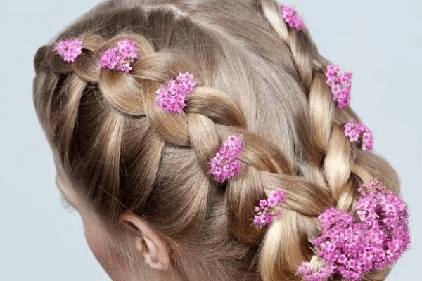 四股麻花辫怎么编