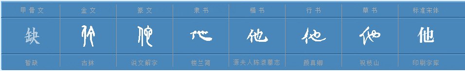 他字有什么组词？