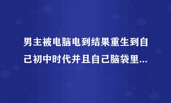 男主被电脑电到结果重生到自己初中时代并且自己脑袋里还有他的旧电脑电脑里头
