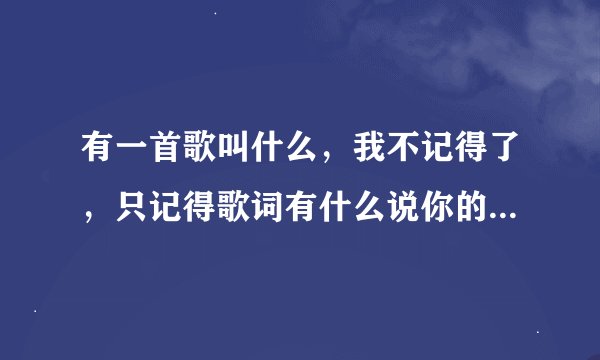 有一首歌叫什么，我不记得了，只记得歌词有什么说你的谎言，说什么行行默默？..这是那首歌上的啊。