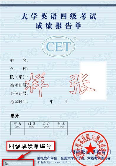 英语四级准考证号怎么查询？
