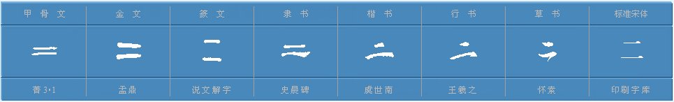 “二”字如何组词？
