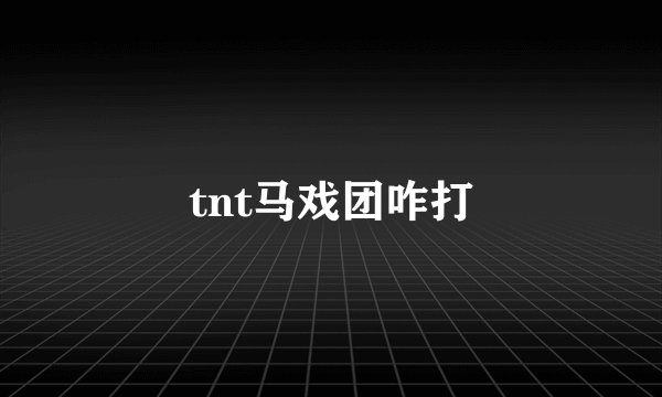 tnt马戏团咋打