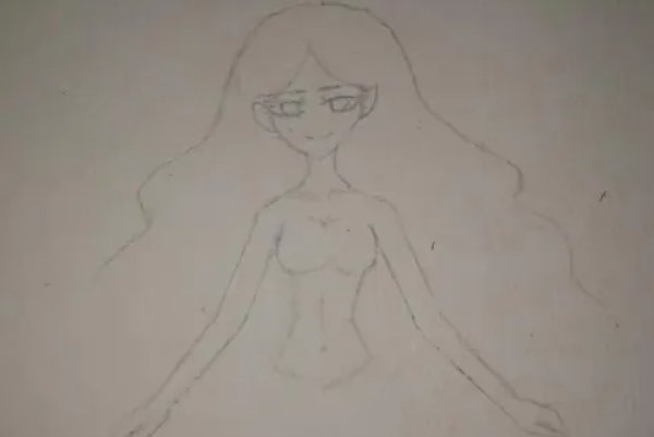 用颜料画美人鱼怎么画