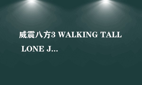 威震八方3 WALKING TALL LONE JUSTICE怎么样