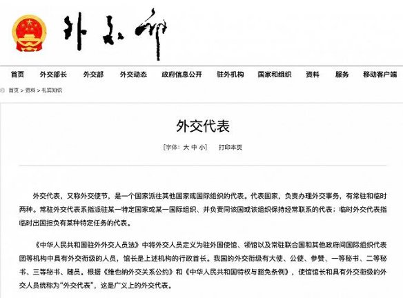 代办级外交关系什么意思？