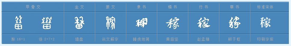 庄稼的稼可以组什么词