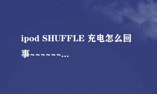 ipod SHUFFLE 充电怎么回事~~~~~~~~~~？