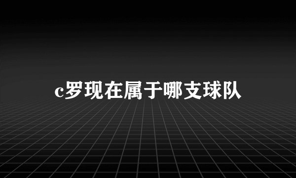 c罗现在属于哪支球队