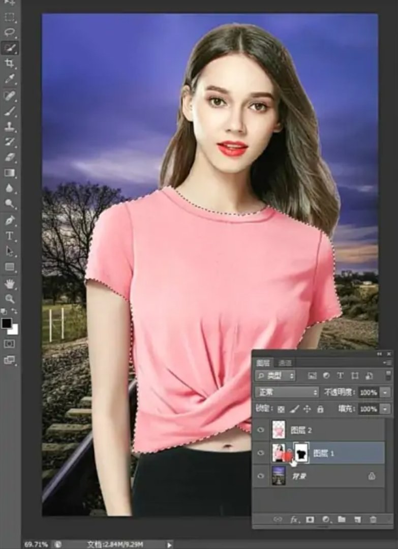 如何用ps透视衣服