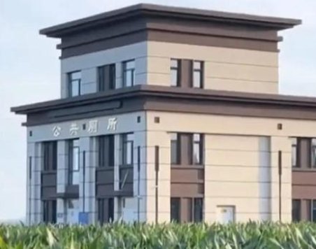 两层楼豪华“公厕”建在庄稼地，回应称：系垃圾中转站！为何建的如此繁华？