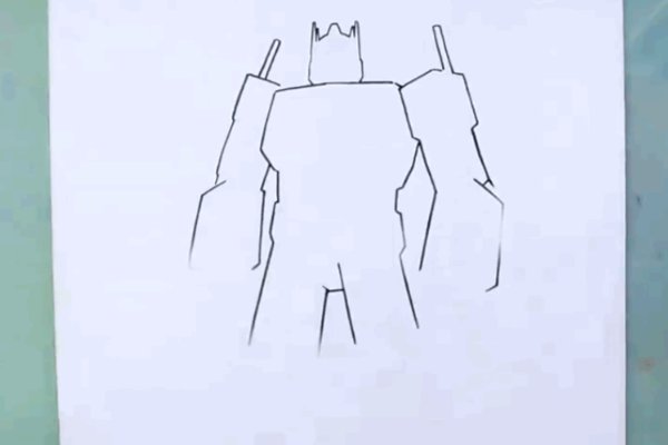 擎天柱怎么画帅气