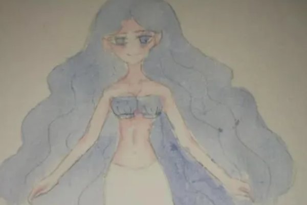 用颜料画美人鱼怎么画