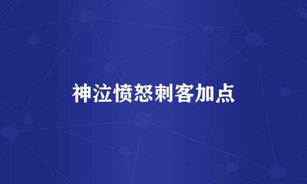 神泣愤怒刺客加点