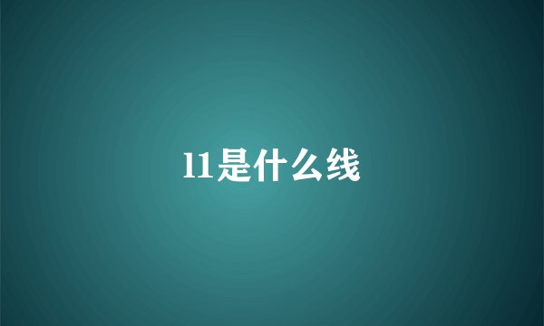 l1是什么线