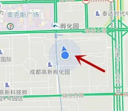 手机版高德地图怎么定位自己位置？