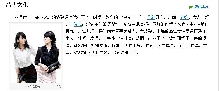 韩国SZ的品牌简介