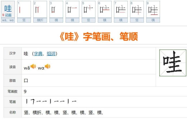 轻声的哇怎么组词