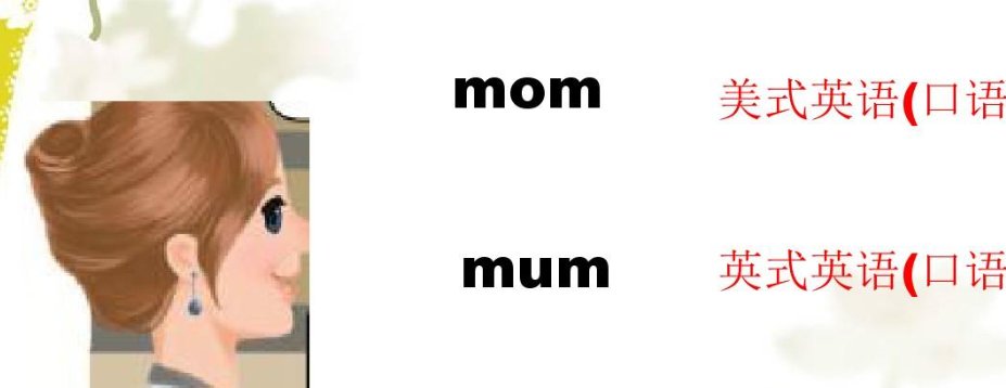 mom和mum有什么区别?