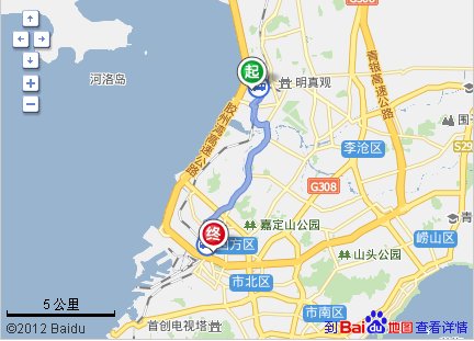 青岛北站到四方长途汽车站