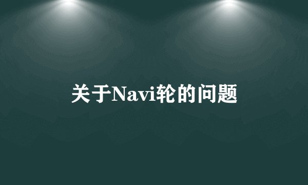 关于Navi轮的问题