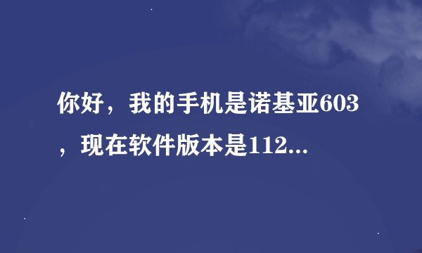 你好，我的手机是诺基亚603，现在软件版本是112.010.1404,。还有更高版本可以刷机吗？