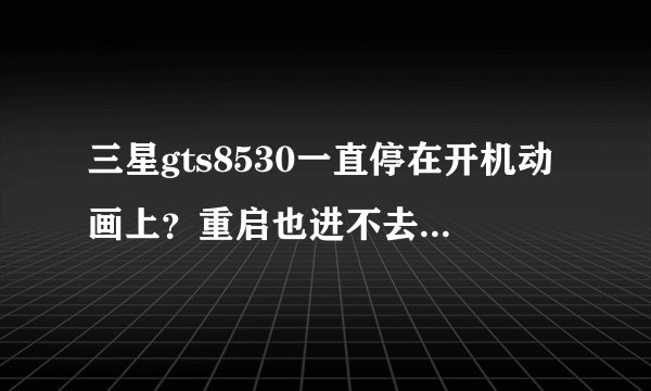 三星gts8530一直停在开机动画上？重启也进不去，没下载过其他软件和也没刷过机，用着就突然开不了了。