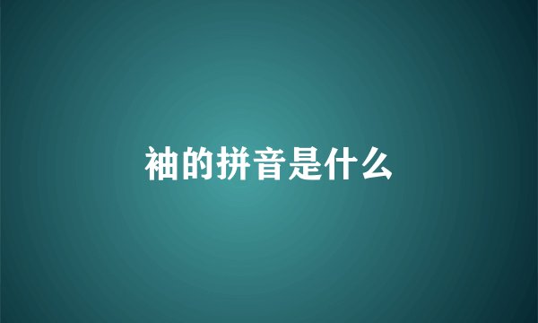 袖的拼音是什么