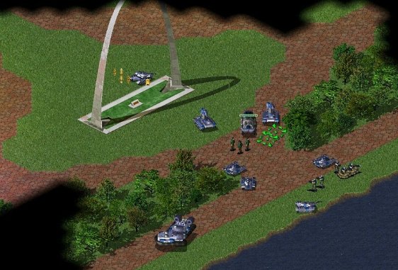 红警2里盟军的自由门户那一关怎么过啊?