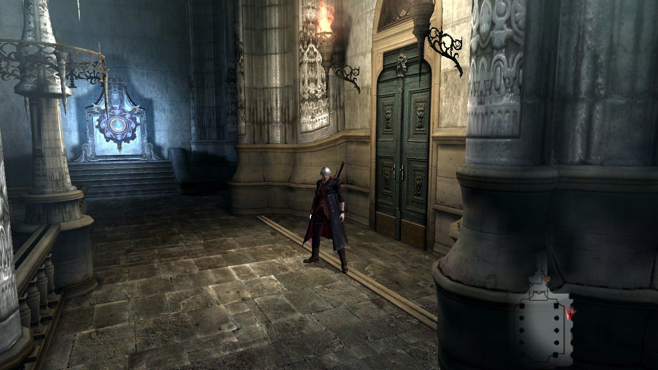 鬼泣4第三关怎么过？到教堂里面就不会走了