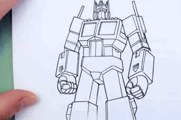 擎天柱怎么画帅气