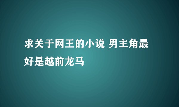 求关于网王的小说 男主角最好是越前龙马