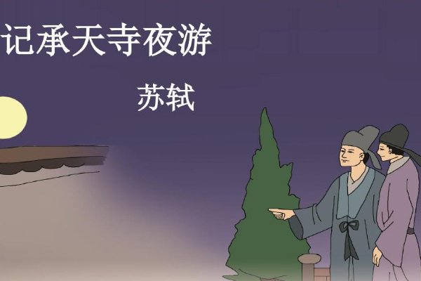 怀民亦未寝,相与步于中庭翻译