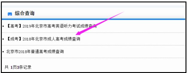 如何查询成人高考成绩？