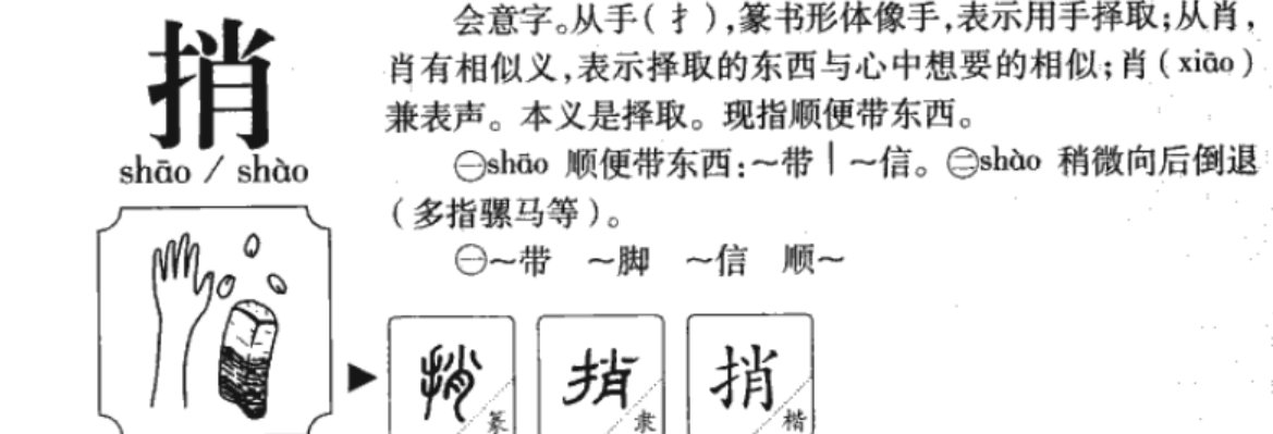 捎什么意思解释