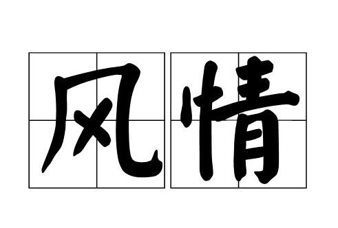 风情是什么意思?