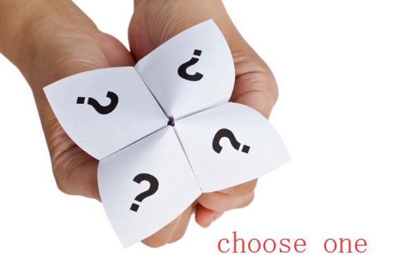 choose one 什么意思