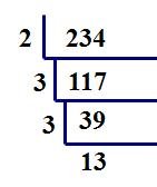 234用短除法这个过程
