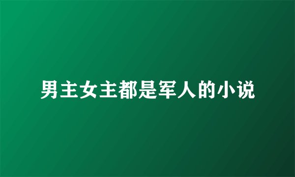 男主女主都是军人的小说