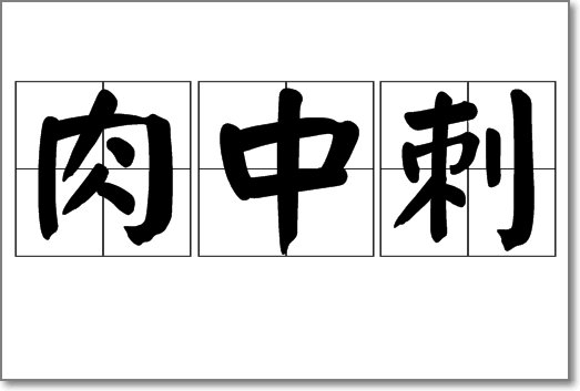 肉中刺是什么意思