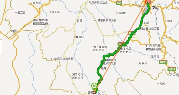 昆明离西双版纳多远