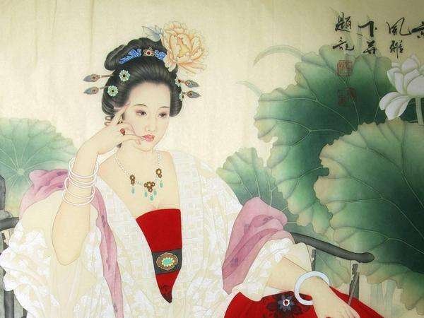 回眸一笑百媚生六宫粉黛无颜色是什么意思？