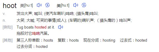 hoot是什么意思